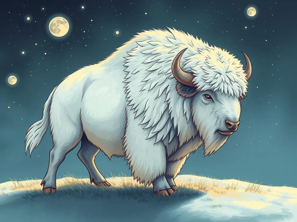 big fluffy white buffalo dream meaning