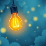 blue light bulb dream meaning