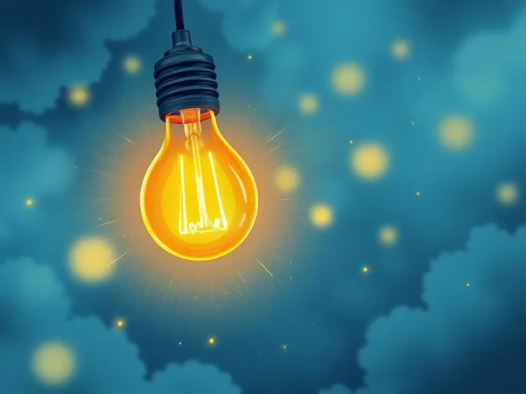 Blue Light Bulb Dream Meaning