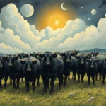 herd of black cows dream meaning