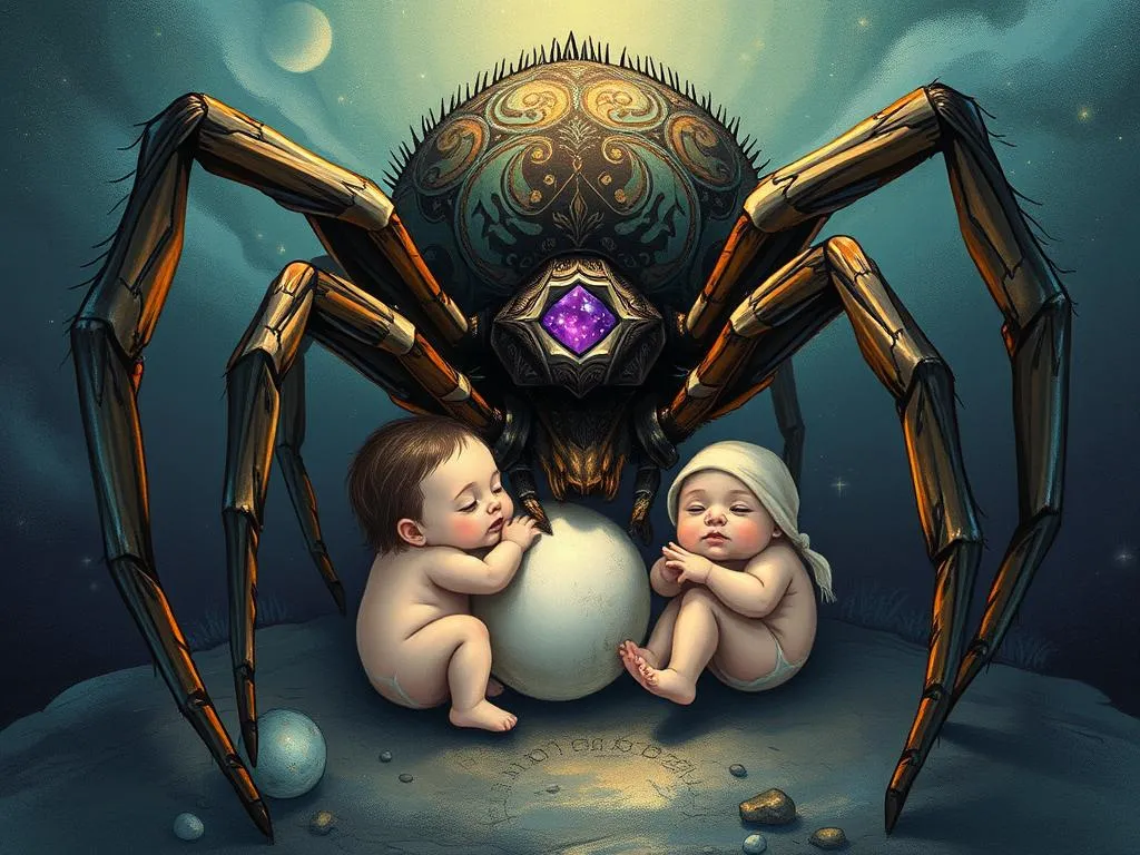 mother spider with babies dream meaning